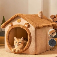 Maison pour animaux de compagnie, canapé-lit pour chat moderne et luxueux, détachable, pliable, lavable, écologique, durable, pour petits animaux, utilisation intérieure/extérieure