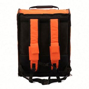 Insulated Pizza Delivery <b>Backpack</b> PE Foam Aluminium Foil Tarpaulin PVC 600D 40x40x50cm Black/Pantone Colors Custom Food Grade - Product Image 4