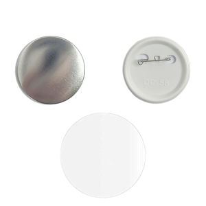 Düğme makinesi için 37mm yuvarlak düğme rozet parçaları Pin geri malzemeleri - Product Image 5