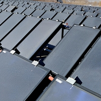 Collecteur solaire commercial à double isolation pour usage extérieur, hôtel, garage, maison, environnements extrêmement froids, classe A+++.