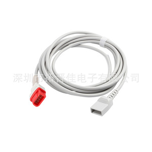 Compatible 10 Pin Invasive Pressure Sensor <b>Adapter</b> Cable For Abbott B Braun Uta Medical Devices PVC Material <b>Plug</b> In Connector - Product Image 5