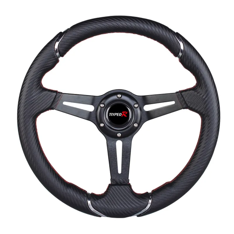 I più nuovi ricambi Auto 350MM in PVC universale personalizzano il volante per Auto da corsa sportiva