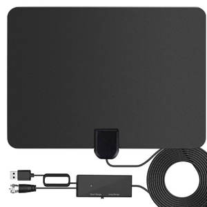 Mini antenne DVB-T2 <span class=keywords><strong>HDTV</strong></span> à gain élevé Amplificateur numérique 4K HD avec connecteur coaxial pour TV et <span class=keywords><strong>film</strong></span> intérieur et extérieur - Product Image 1