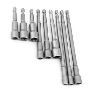 1/4 "<span class=keywords><strong>Hex</strong></span> Shank Ổ Cắm Dài Ổ Cắm Bit Chủ <span class=keywords><strong>Nut</strong></span> Setter 5-19Mm Trình Điều Khiển Từ Tính Sâu - Product Image 1