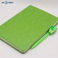 Carnets de notes personnalisés Zeamor avec logo gravé, reliure cousue, couverture rigide en cuir, agendas