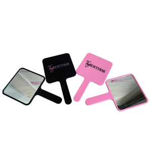 Miroir de poche en forme de cœur, en plastique, personnalisé, portable, avec votre logo, disponible en plusieurs couleurs - Product Image 3