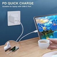 Tipo C a tipo C PD Carga rápida Cables DE DATOS USB de 6 pies Adaptadores Cargador con cable Accesorios para teléfonos