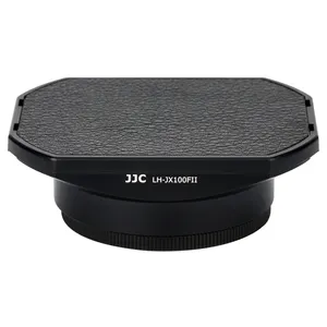 卸売価格!!! JJC Black Square Lens HoodためFujifilm X70 X100 X100S X100T X100F With Slide Design Hood Cap