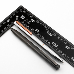 Stylo à bille gravé en métal canon de fusil foncé - Product Image 6