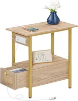 Table d'appoint Factory Direct Table d'appoint moderne avec chargement Table de chevet en rotin avec tiroir et table basse à compartiment ouvert