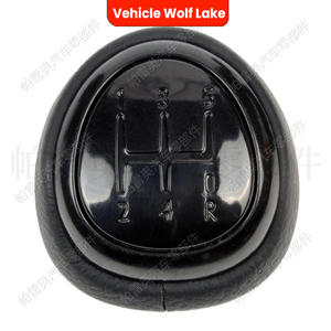Poignée de levier de vitesse de voiture Wolf Lake, 5 vitesses, en cuir noir, ergonomique, pour Saab 9-3 2003-2012 - Product Image 3