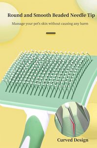 Dog Grooming Kit <b>Pet</b> Slicker <b>Brush</b> Long-Haired Dog Grooming <b>Brush</b> Set Deshedding and Dematting - Product Image 3