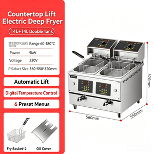 Machine commerciale <span class=keywords><strong>à</strong></span> double panier haute performance pour <span class=keywords><strong>la</strong></span> production <span class=keywords><strong>de</strong></span> poisson et <span class=keywords><strong>de</strong></span> frites - Product Image 6