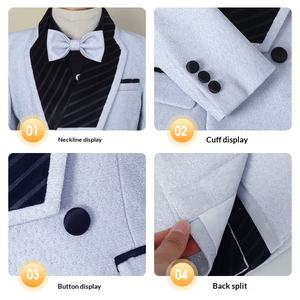 Conjunto <span class=keywords><strong>de</strong></span> Pantalones <span class=keywords><strong>de</strong></span> Lentejuelas <span class=keywords><strong>para</strong></span> Niños, Estilo Formal, <span class=keywords><strong>para</strong></span> Fiestas <span class=keywords><strong>de</strong></span> Año Nuevo, Presentaciones, Actuaciones, con Flores, <span class=keywords><strong>de</strong></span> Poliéster Teñido, Estilo Combinable - Product Image 4