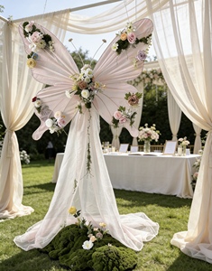 Décoration florale géante en forme de papillon, fleur <span class=keywords><strong>artificielle</strong></span> romantique, ornement de papillon pour mariage, accessoire <span class=keywords><strong>photo</strong></span>, vente en gros - Product Image 3
