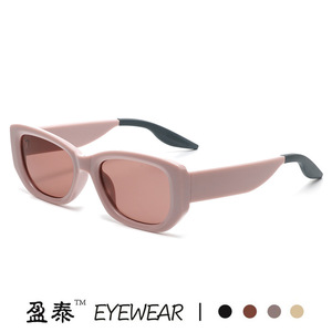 Yingtai Eyewear Sunglasses For Women Blue <b>Frame</b> Pc Lens Uv400 Protection Fashionable Street Style - Product Image 5
