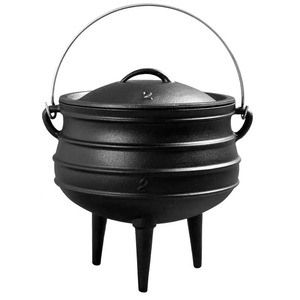 Potjie Pot <span class=keywords><strong>en</strong></span> <span class=keywords><strong>fonte</strong></span> pré-assaisonné d'Afrique du Sud à trois pieds pour la vente <span class=keywords><strong>en</strong></span> gros - Product Image 5