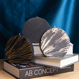 Round Gold Foil Scented <b>Candle</b> Soybean Mixed Wax Home Decoration 1 <b>Wick</b> GM-045 - Product Image 2
