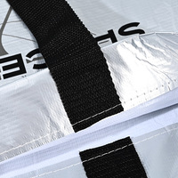Sacs en non-tissé RPET, revêtement aluminium, recyclables, sacs de courses pliables, imperméables, avec logo personnalisé, pour emballage cadeau