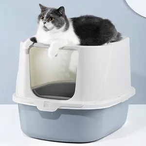 Grande lettiera deodorante per gatti Indoor automatico per la pulizia della toilette per gatti lettiera per gatti automatica