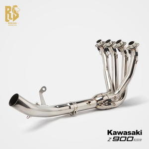 Pot d'échappement moto RS Original FORSOUND/Sound pour <span class=keywords><strong>Kawasaki</strong></span> <span class=keywords><strong>Z900RS</strong></span>, bleu brûlé, 60 mm, <span class=keywords><strong>nouvelle</strong></span> section avant intermédiaire modifiée en titane - Product Image 3