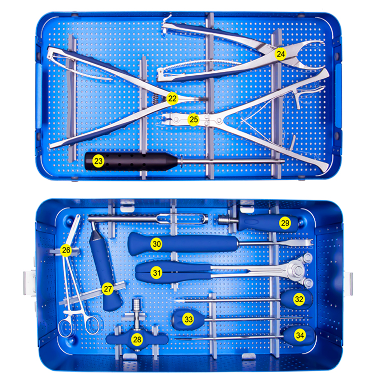 有竞争力的价格骨科手术器械脊柱椎弓根螺钉系统器械套装普通外科器械