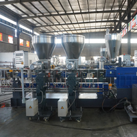 Extrudeuse à double vis de machine de granulateur en plastique gaspillé de 500 kg/h pour le granulateur de granules de HDPE ABS PP