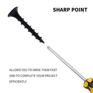 Collated Drywall Gypsum Screw Boxes 3.7*25 Black Phosphate Self Tapping Drywall Screws 1 1/4 <strong>bugle</strong> <strong>beads</strong> 12mm - Product Image 5