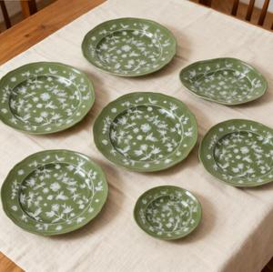 <b>Ceramic</b> Dinnerware Set Decorative Functional Porcelain <b>Plates</b> Bowl Mug Unique Wildlife Design Tableware - Product Image 2