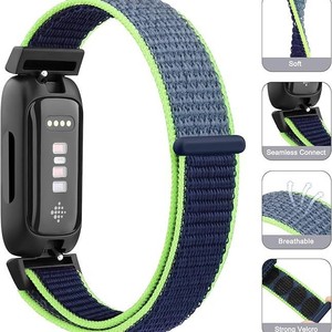 Bracelets de <span class=keywords><strong>montre</strong></span> en nylon légers et résistants à la transpiration, compatibles avec <span class=keywords><strong>Fitbit</strong></span> <span class=keywords><strong>Inspire</strong></span> 3, <span class=keywords><strong>2</strong></span>, Ace 3 - Vente en gros - Product Image 3