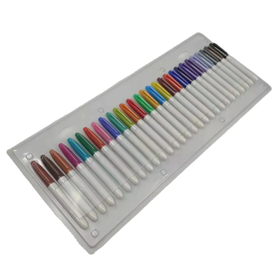 2024 CD/DVD plastic permanent marker pens with 2mm and 0.7mm