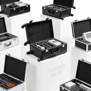 OEM Slab-Case mit Einziehbarem Griff und Rädern, 5 Fächer für Bewertete Sammelkarten, Sportkarten, Display-Aufbewahrungsbox und Trolley für Kartenausstellungen - Product Image 3