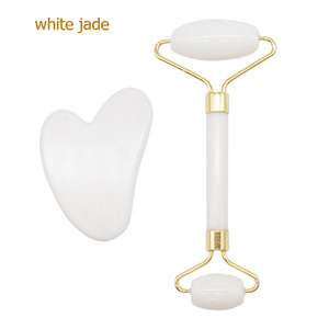 Grosir alat penggulung giok hijau Xiuyan alat wajah Guasha Rodillo De <span class=keywords><strong>Jade</strong></span> batu mata <span class=keywords><strong>Gua</strong></span> <span class=keywords><strong>Sha</strong></span> Set untuk wajah - Product Image 4