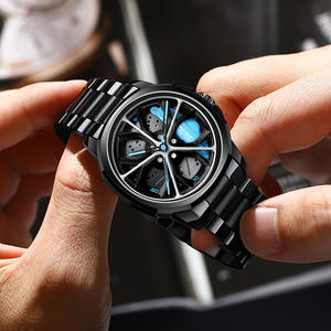 SVJ <span class=keywords><strong>2058</strong></span> hommes voiture roue montres sport voiture montres étanche Sport jante moyeu roue montre-bracelet voiture Quartz hommes montres Relogio - Product Image 3