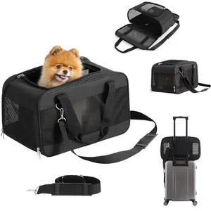 Manufacture Wholesale Price Luxury Pet Dog Car Carrier Seat Bag Multi Functional Door