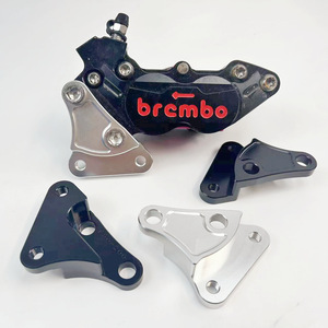 Adaptateur d'étrier <span class=keywords><strong>de</strong></span> <span class=keywords><strong>frein</strong></span> <span class=keywords><strong>de</strong></span> moto en aluminium CNC pour étriers <span class=keywords><strong>Brembo</strong></span> <span class=keywords><strong>de</strong></span> grande taille, compatible avec les disques <span class=keywords><strong>de</strong></span> <span class=keywords><strong>frein</strong></span> F90/F90M <span class=keywords><strong>de</strong></span> 200 mm - Product Image 1