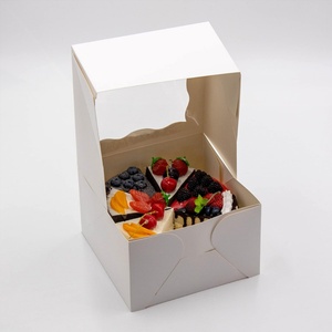 White Paper Cake <b>Box</b> Custom Color Cake Board Sets - Product Image 2