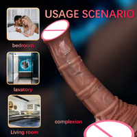Consolador grande de silicona líquida de alta calidad, pene Artificial, modelo de silicona de mujer, consolador vibrador femenino, Juguetes sexuales para adultos para mujer