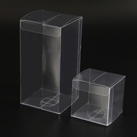 Boîte cadeau en PVC transparente de 5x5x5 pouces, boîte à bonbons transparente, emballages en PVC de luxe en gros