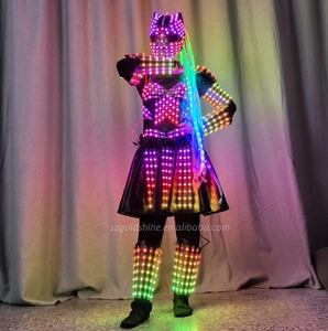 Traje de Robot LED para mujer, vestido <span class=keywords><strong>Guetta</strong></span> de Halloween, puesta en escena, disfraz de zancos para Navidad, Año Nuevo, Año Nuevo chino - Product Image 2