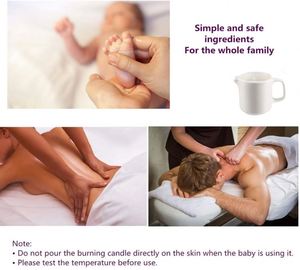 Z &amp; M Dầu Massage Nến Tự Nhiên Ăn Được Đậu Nành Lecithins SPA Horeysuckle Galbanum 2.82Oz - Product Image 4