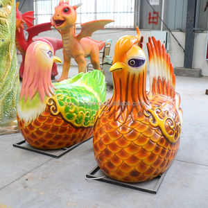 Décorations de parc aquatique imperméables Grands animaux en fibre de verre Statue d'oiseau Sculpture canard <span class=keywords><strong>mandarin</strong></span> <span class=keywords><strong>oiseaux</strong></span> d'amour - Product Image 3