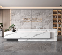 Panneau MDF en bois au design moderne Réception pour hôtels bureaux bars salons ateliers