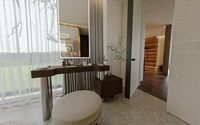 Lit Queen Size Moderne de Luxe Rembourré, Lits King Size Modernes Rembourrés avec Lumières LED, Design Entièrement Aménagé pour Projet de Villa