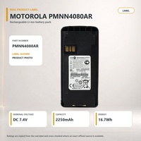 Baterai Radio Motorola PMNN4080AR Asli Kapasitas Tinggi Li Ion 2250mAh IP54 untuk CP100d CP185 Kit Pengganti Armada