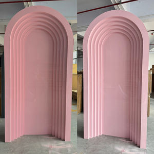 Vente chaude Design Moderne Fête Événement Mariage Pvc Arc Toile de Fond Pvc Ondulation Fanel Pour La Décoration De Toile De Fond De Scène De Mariage - Product Image 2