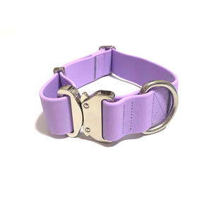 <span class=keywords><strong>Collar</strong></span> de Perro de TPU Impermeable de Poliuretano de Combate con Hebilla de Metal Plateado Resistente de Lujo de 4 cm con Logotipo Personalizado - Product Image 4