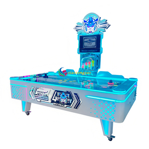 Machine de hockey sur air commerciale à deux joueurs, table à monnayeur certifiée CE, garantie 12 mois, pour enfants et parcs d'attractions - Product Image 3
