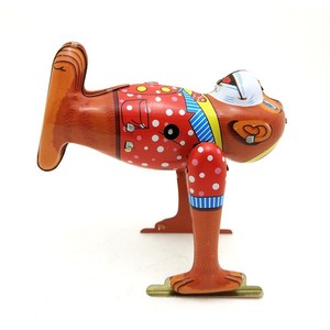 Modelo de Mono de <span class=keywords><strong>Circo</strong></span> Retro Hecho a Medida, Juguete Mecánico de Cuerda <span class=keywords><strong>para</strong></span> Exhibición en Escritorio, Adorno de Escena de Metal Pulido a Mano - Product Image 5