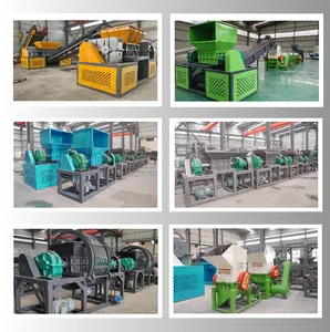 Công nghiệp con lăn phế liệu kim loại Shredder kim loại phế liệu máy nghiền xe động cơ Shredder Máy phế liệu kim loại tái chế thiết bị